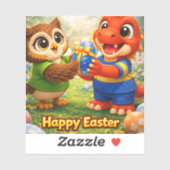 Happy Easter custom vinyl sticker (Vel)