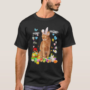 Happy Easter Cute Bunny Dog Australian Shepherd Eg T-shirt