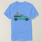 Happy Easter Cute Bunny Dog Dalmatian Eggs Old Tru T-shirt (Design voorkant)