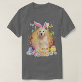Happy Easter Cute Bunny Dog Golden Retriever Eggs T-shirt (Design voorkant)