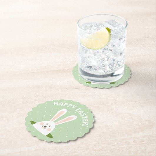 Happy Easter Cute Bunny Kartonnen Onderzetters (Insitu)