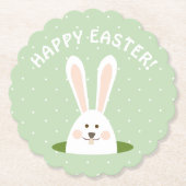 Happy Easter Cute Bunny Kartonnen Onderzetters (Voorkant)