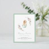 Happy Easter Cute Bunny New Home Aankondiging (Staand voorkant)