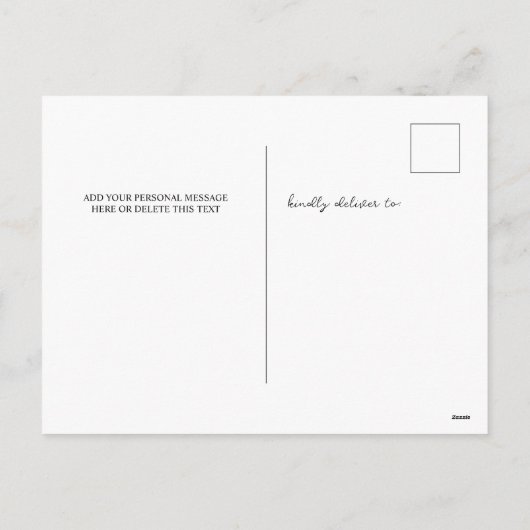 Happy Easter Cute Bunny New Home Aankondiging (Achterkant)