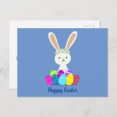 Happy Easter Cute Bunny Rabbit Briefkaart (Voorkant / Achterkant)