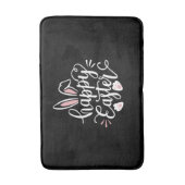 Happy Easter Cute Bunny Rabbit Easter Day Badmat (Voorkant Verticaal)