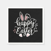 Happy Easter Cute Bunny Rabbit Easter Day Servet (Voorkant)