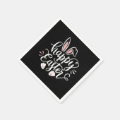 Happy Easter Cute Bunny Rabbit Easter Day Servet (Hoek)