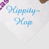 Happy Easter Cute Bunny Rabbit Greeting Tissuepapier (Detail)