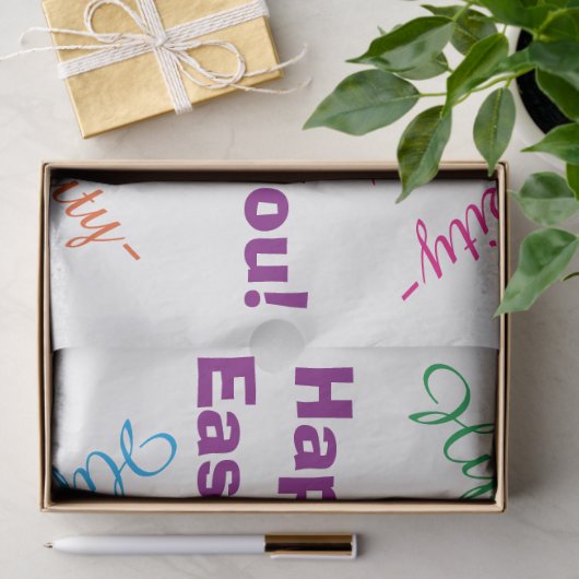 Happy Easter Cute Bunny Rabbit Greeting Tissuepapier (Geschenk)