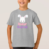 Happy Easter, Cute Bunny, White Bunny, Rabbit T-shirt (Voorkant)