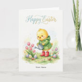 Happy Easter Cute Chick Spring Kaart (Voorkant)