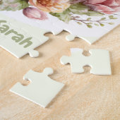 Happy Easter Cute Egg gepersonaliseerd Jigzaag Puz Legpuzzel (Zijkant)