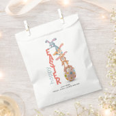 Happy Easter Cute Funny Modern Bunny Rabbit Egg Bedankzakje (Geknipt)