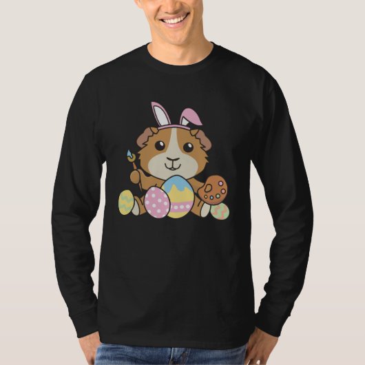 Happy Easter Cute Guinea Pig For Easter With Easte T-shirt (Voorkant)