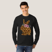 Happy Easter Cute Leopard Bunny Rabbit-vrouwen T-shirt (Voorkant volledig)