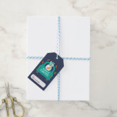 Happy Easter Cute Modern Gnome Truck Name Cadeaulabel (Met Touw)