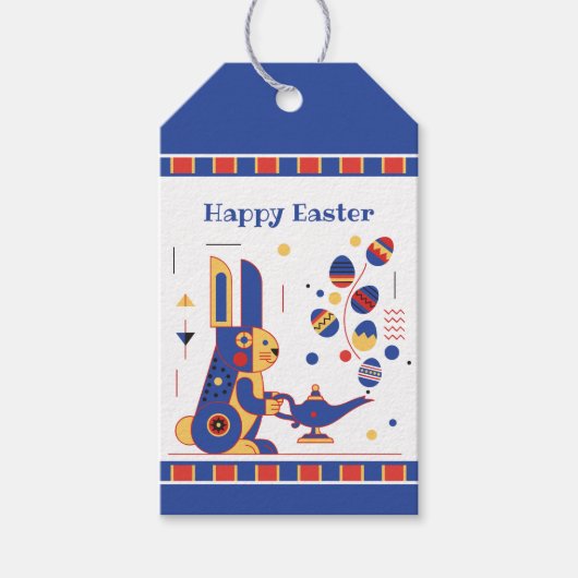 Happy Easter Cute Personalized Cadeaulabel (Voorkant)