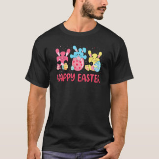 Happy Easter Cute Puzzle Pieces Rabbit Autism Awar T-shirt