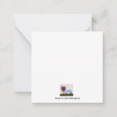 Happy Easter Dachshund Easter Bunny card Notitiekaartje (Achterkant)