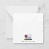 Happy Easter Dachshund Easter Bunny card Notitiekaartje (Achterkant)