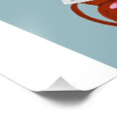 Happy Easter Dachshund Folded Greeting Card Foto Afdruk (Hoek)