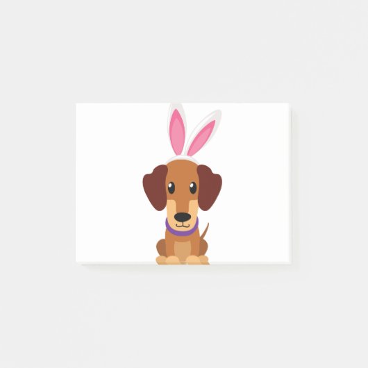 Happy Easter Daschund Post-it® Notes (Voorkant)