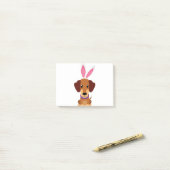 Happy Easter Daschund Post-it® Notes (Op bureau)
