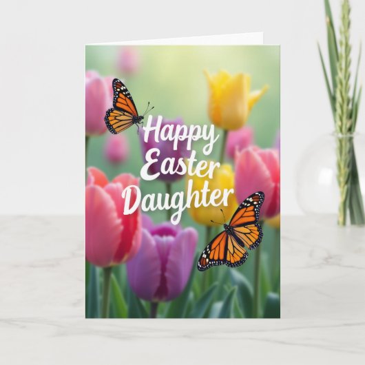 Happy Easter Daughter Art Card Kaart (Voorkant)