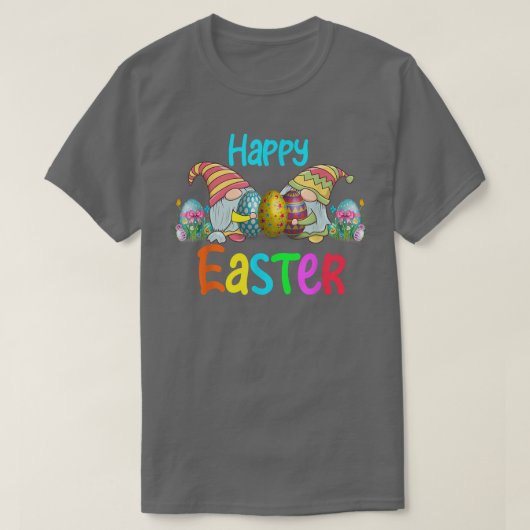 Happy Easter Day 2022 Bunny Gnome Hug Easter Eggs T-shirt (Design voorkant)