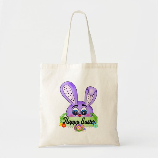 Happy Easter Day 2022, Cute Bunny Ears Tote Bag (Voorkant)