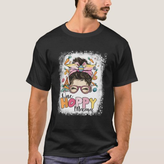 Happy Easter Day 2023 One Hoppy Mama Bunny Easter  T-shirt (Voorkant)