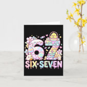 Happy Easter Day 67 Bunny Six Seven Easter Eggs 6  Kaart (Gele Bloem)