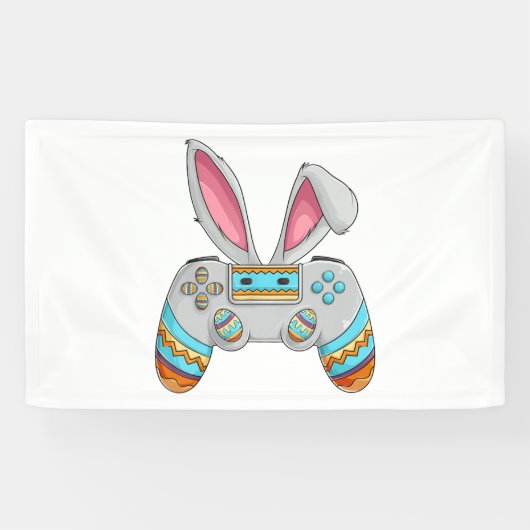 Happy Easter Day Bunny Egg Funny Tiener Boys Manne Spandoek (Horizontaal)