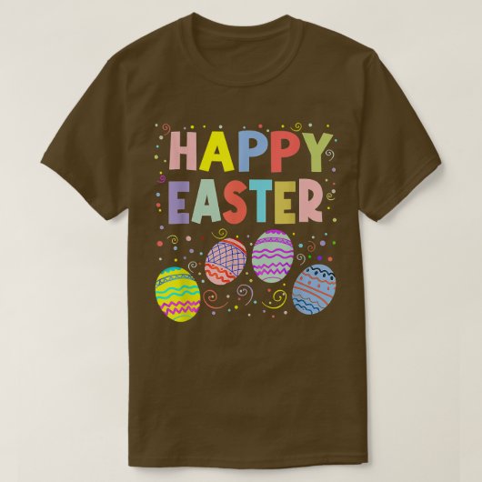 Happy Easter Day Bunny Egg Hunting Spring Christia T-shirt (Design voorkant)