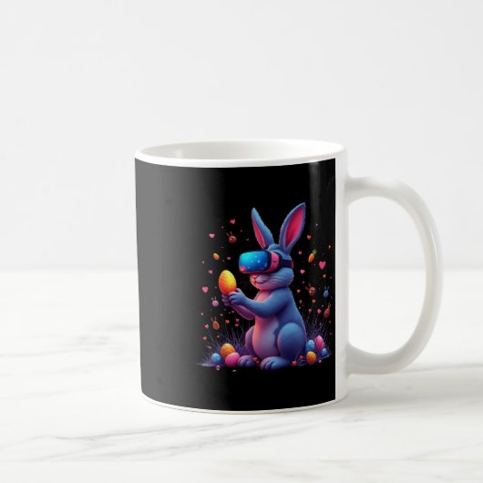 Happy Easter Day Bunny Egg Videospel Grappig VR sp Koffiemok (Rechts)