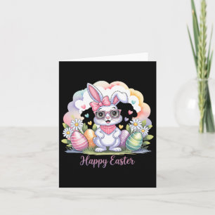 Happy Easter Day Bunny Eggs Schattige Happy Easter Kaart