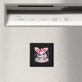 Happy Easter Day Bunny Eggs Schattige Happy Easter Magneet (Insitu (Vaatwasser))