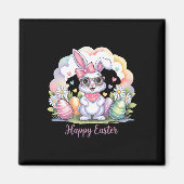 Happy Easter Day Bunny Eggs Schattige Happy Easter Magneet (Voorkant)
