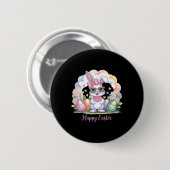 Happy Easter Day Bunny Eggs Schattige Happy Easter Ronde Button 5,7 Cm (Voorkant /achterkant)