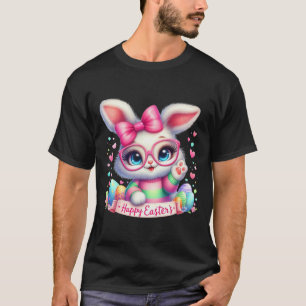 Happy Easter Day Bunny Eggs Schattige Happy Easter T-shirt