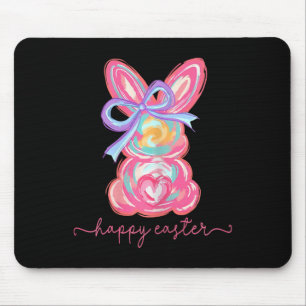 Happy Easter Day Bunny Rabbit Brushstroke T-shirt  Muismat