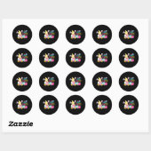 Happy Easter Day Bunny Spring Gnome Easter Boy Ronde Sticker (Vel)