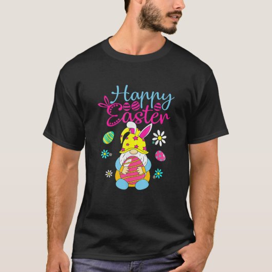 Happy Easter Day Bunny Spring Gnome Easter Egg Hun T-shirt (Voorkant)