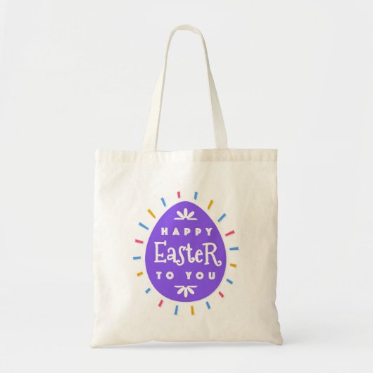 Happy Easter Day Canvas tas (Voorkant)