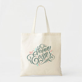 Happy Easter Day Canvas tas