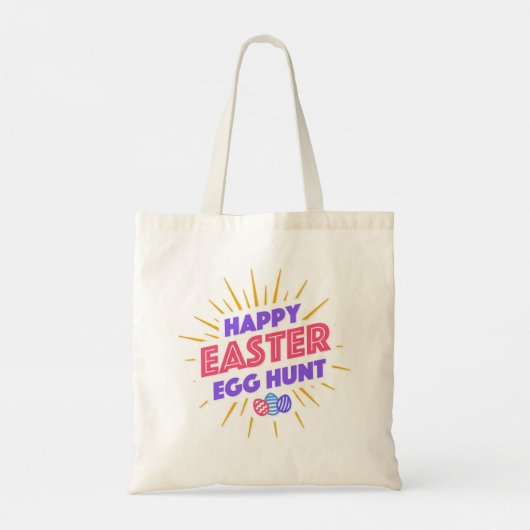 Happy Easter Day Canvas tas (Achterkant)