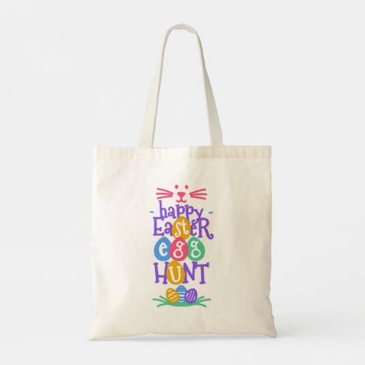 Happy Easter Day Canvas tas (Achterkant)