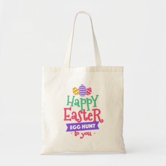 Happy Easter Day Canvas tas (Voorkant)