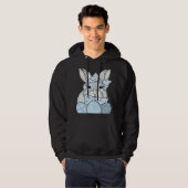 Happy Easter Day Cute Bunny Rabbit Face Tie Dye Gl Hoodie (Voorkant volledig)